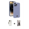 MARSİLYAN™- iPhone 13 Pro Max Kılıf Vadi Çizgi Prime - Siyah Bilvis Hayalet Cam Ekran Koruyucu + Shine Kamera Lens - GD