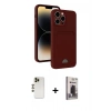 MARSİLYAN™- iPhone 13 Pro Max Kılıf Vadi Çizgi Prime - Siyah Bilvis Hayalet Cam Ekran Koruyucu + Shine Kamera Lens - GD