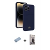 MARSİLYAN™- iPhone 13 Pro Max Kılıf Vadi Çizgi Prime - Siyah Bilvis Hayalet Cam Ekran Koruyucu + Shine Kamera Lens Koruma Cam - MI