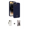 MARSİLYAN™- iPhone 13 Pro Max Kılıf Vadi Çizgi Prime - Siyah Bilvis Hayalet Cam Ekran Koruyucu + Shine Kamera Lens - GD