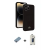 MARSİLYAN™- iPhone 13 Pro Max Kılıf Vadi Çizgi Prime - Siyah Bilvis Hayalet Cam Ekran Koruyucu + Shine Kamera Lens Koruma Cam - GI