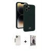 MARSİLYAN™- iPhone 13 Pro Max Kılıf Vadi Çizgi Prime - Siyah Bilvis Hayalet Cam Ekran Koruyucu + Shine Kamera Lens - GD