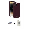 MARSİLYAN™- iPhone 13 Pro Max Kılıf Vadi Çizgi Prime - Siyah Bilvis Hayalet Cam Ekran Koruyucu + Renkli Kamera Lens Koruma Cam - TU