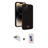 MARSİLYAN™- iPhone 13 Pro Max Kılıf Vadi Çizgi Prime - Siyah Joko 5D Cam + Pers Alüminyum Kamera Lens - GD