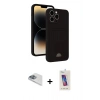 MARSİLYAN™- iPhone 13 Pro Max Kılıf Vadi Çizgi Prime - Siyah Joko 5D Cam + Pers Alüminyum Kamera Lens - SABE