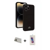 MARSİLYAN™- iPhone 13 Pro Max Kılıf Vadi Çizgi Prime - Siyah Joko 5D Cam + Rainbow Kamera Lens Koruma Cam - REGD