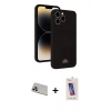 MARSİLYAN™- iPhone 13 Pro Max Kılıf Vadi Çizgi Prime - Siyah Joko 5D Cam + Rainbow Kamera Lens Koruma Cam - MR