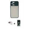 MARSİLYAN™- iPhone 13 Pro Max Kılıf Vadi Çizgi - Şeffaf 360 Full Body Arka Koruyucu + Pers Alüminyum Kamera Lens - GI