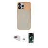 MARSİLYAN™- iPhone 13 Pro Max Kılıf Vadi Çizgi - Şeffaf 360 Full Body Arka Koruyucu + Pers Alüminyum Kamera Lens - GI