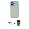 MARSİLYAN™- iPhone 13 Pro Max Kılıf Vadi Çizgi - Şeffaf 360 Full Body Arka Koruyucu + Pers Alüminyum Kamera Lens - GI