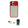 MARSİLYAN™- iPhone 13 Pro Max Kılıf Vadi Çizgi - Şeffaf 360 Full Body Arka Koruyucu + Pers Alüminyum Kamera Lens - GI