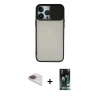 MARSİLYAN™- iPhone 13 Pro Max Kılıf Vadi Çizgi - Şeffaf 360 Full Body Arka Koruyucu + Pers Alüminyum Kamera Lens - GI