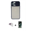 MARSİLYAN™- iPhone 13 Pro Max Kılıf Vadi Çizgi - Şeffaf 360 Full Body Arka Koruyucu + Pers Alüminyum Kamera Lens - GI