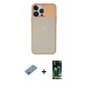 MARSİLYAN™- iPhone 13 Pro Max Kılıf Vadi Çizgi - Şeffaf 360 Full Body Arka Koruyucu + Shine Kamera Lens Koruma Cam - GI