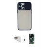 MARSİLYAN™- iPhone 13 Pro Max Kılıf Vadi Çizgi - Şeffaf 360 Full Body Arka Koruyucu + Pers Alüminyum Kamera Lens - GD