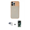 MARSİLYAN™- iPhone 13 Pro Max Kılıf Vadi Çizgi - Şeffaf 360 Full Body Arka Koruyucu + Pers Alüminyum Kamera Lens - LT
