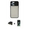 MARSİLYAN™- iPhone 13 Pro Max Kılıf Vadi Çizgi - Şeffaf 360 Full Body Arka Koruyucu + Raze Metal Kamera Lens - GD