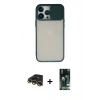 MARSİLYAN™- iPhone 13 Pro Max Kılıf Vadi Çizgi - Şeffaf 360 Full Body Arka Koruyucu + Raze Metal Kamera Lens - GD