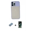 MARSİLYAN™- iPhone 13 Pro Max Kılıf Vadi Çizgi - Şeffaf 360 Full Body Arka Koruyucu + Shine Kamera Lens Koruma Cam - GI