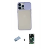 MARSİLYAN™- iPhone 13 Pro Max Kılıf Vadi Çizgi - Şeffaf 360 Full Body Arka Koruyucu + Shine Kamera Lens Koruma Cam - MI