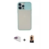 MARSİLYAN™- iPhone 13 Pro Max Kılıf Vadi Çizgi - Şeffaf Maxco Cam Ekran Koruyucu + Pers Alüminyum Kamera Lens - GI