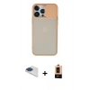 MARSİLYAN™- iPhone 13 Pro Max Kılıf Vadi Çizgi - Şeffaf Maxco Cam Ekran Koruyucu + Pers Alüminyum Kamera Lens - LT