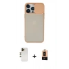 MARSİLYAN™- iPhone 13 Pro Max Kılıf Vadi Çizgi - Şeffaf Maxco Cam Ekran Koruyucu + Shine Kamera Lens - GD