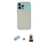 MARSİLYAN™- iPhone 13 Pro Max Kılıf Vadi Çizgi - Şeffaf Maxco Cam Ekran Koruyucu + Shine Kamera Lens Koruma Cam - MI