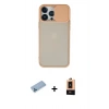 MARSİLYAN™- iPhone 13 Pro Max Kılıf Vadi Çizgi - Şeffaf Maxco Cam Ekran Koruyucu + Shine Kamera Lens Koruma Cam - MI