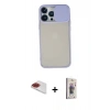 MARSİLYAN™- iPhone 13 Pro Max Kılıf Vadi Çizgi - Siyah Bilvis 3D Cam Ekran Koruyucu + Pers Alüminyum Kamera Lens - KI