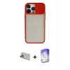 MARSİLYAN™- iPhone 13 Pro Max Kılıf Vadi Çizgi - Siyah Bilvis 5in1 3D Magic Cam Ekran Koruyucu + Rainbow Kamera Lens Koruma Cam - BZ