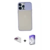 MARSİLYAN™- iPhone 13 Pro Max Kılıf Vadi Çizgi - Siyah Bilvis 5in1 3D Magic Cam Ekran Koruyucu + Pers Alüminyum Kamera Lens - GI