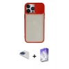 MARSİLYAN™- iPhone 13 Pro Max Kılıf Vadi Çizgi - Siyah Bilvis 5in1 3D Magic Cam Ekran Koruyucu + Pers Alüminyum Kamera Lens - LT