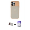 MARSİLYAN™- iPhone 13 Pro Max Kılıf Vadi Çizgi - Siyah Bilvis 5in1 3D Magic Cam Ekran Koruyucu + Rainbow Kamera Lens Koruma Cam - KI