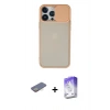 MARSİLYAN™- iPhone 13 Pro Max Kılıf Vadi Çizgi - Siyah Bilvis 5in1 3D Magic Cam Ekran Koruyucu + Renkli Kamera Lens Koruma Cam - SI