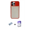 MARSİLYAN™- iPhone 13 Pro Max Kılıf Vadi Çizgi - Siyah Bilvis 5in1 3D Magic Cam Ekran Koruyucu + Shine Kamera Lens Koruma Cam - MI