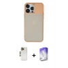MARSİLYAN™- iPhone 13 Pro Max Kılıf Vadi Çizgi - Siyah Bilvis 5in1 3D Magic Cam Ekran Koruyucu + Shine Kamera Lens - GD