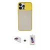 MARSİLYAN™- iPhone 13 Pro Max Kılıf Vadi Çizgi - Siyah Joko 5D Cam + Pers Alüminyum Kamera Lens - GI