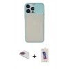 MARSİLYAN™- iPhone 13 Pro Max Kılıf Vadi Çizgi - Siyah Joko 5D Cam + Pers Alüminyum Kamera Lens - GI
