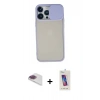 MARSİLYAN™- iPhone 13 Pro Max Kılıf Vadi Çizgi - Siyah Joko 5D Cam + Pers Alüminyum Kamera Lens - GI