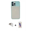 MARSİLYAN™- iPhone 13 Pro Max Kılıf Vadi Çizgi - Siyah Joko 5D Cam + Pers Alüminyum Kamera Lens - GD