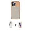 MARSİLYAN™- iPhone 13 Pro Max Kılıf Vadi Çizgi - Siyah Joko 5D Cam + Shine Kamera Lens - GD