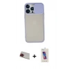 MARSİLYAN™- iPhone 13 Pro Max Kılıf Vadi Çizgi - Siyah Joko 5D Cam + Rainbow Kamera Lens Koruma Cam - KI