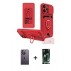 MARSİLYAN™- iPhone 13 Pro Max Kılıf Vadi Form Prime - Şeffaf 360 Full Body Arka Koruyucu + Neon Fosforlu Kamera Lens - BZ