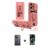 MARSİLYAN™- iPhone 13 Pro Max Kılıf Vadi Form Prime - Şeffaf 360 Full Body Arka Koruyucu + Neon Fosforlu Kamera Lens - YL