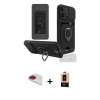MARSİLYAN™- iPhone 13 Pro Max Kılıf Vadi Form Prime - Şeffaf Maxco Cam Ekran Koruyucu + Pers Alüminyum Kamera Lens - KI