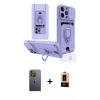 MARSİLYAN™- iPhone 13 Pro Max Kılıf Vadi Form Prime - Şeffaf Maxco Cam Ekran Koruyucu + Neon Fosforlu Kamera Lens - YL