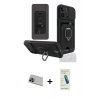 MARSİLYAN™- iPhone 13 Pro Max Kılıf Vadi Form Prime - Şeffaf Pasifik Cam Ekran Koruyucu + Mavi Rainbow Kamera Lens Koruma Cam