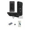 MARSİLYAN™- iPhone 13 Pro Max Kılıf Vadi Form Prime - Şeffaf Pasifik Cam Ekran Koruyucu + Renkli Kamera Lens Koruma Cam - SI
