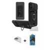 MARSİLYAN™- iPhone 13 Pro Max Kılıf Vadi Form Prime - Siyah 18D Cam Ekran Koruyucu + Pers Alüminyum Kamera Lens - GD